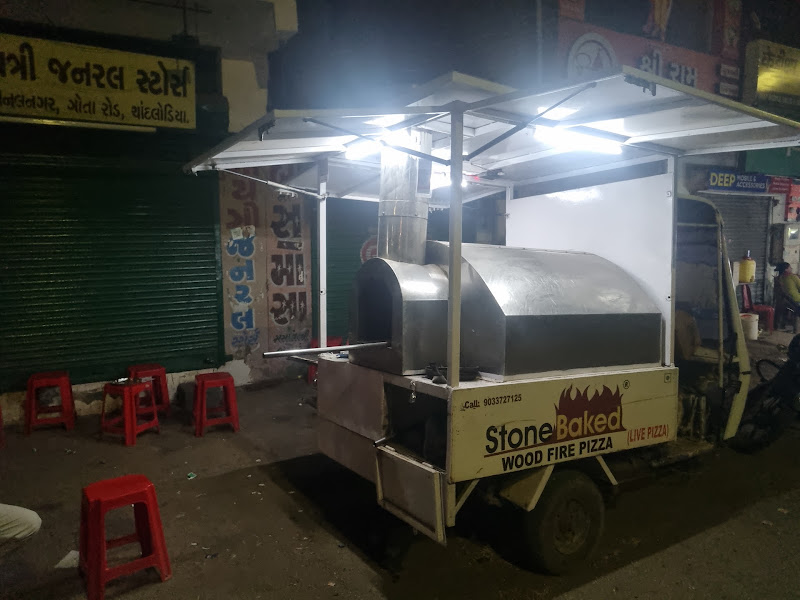 Stone baked pizza chandlodiya