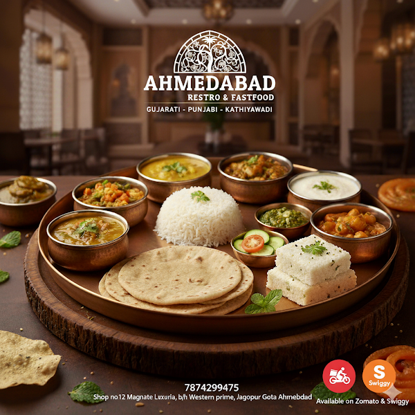 Ahmedabad Restro - Gujarati lunch Dinner - PG - Hostels - offices