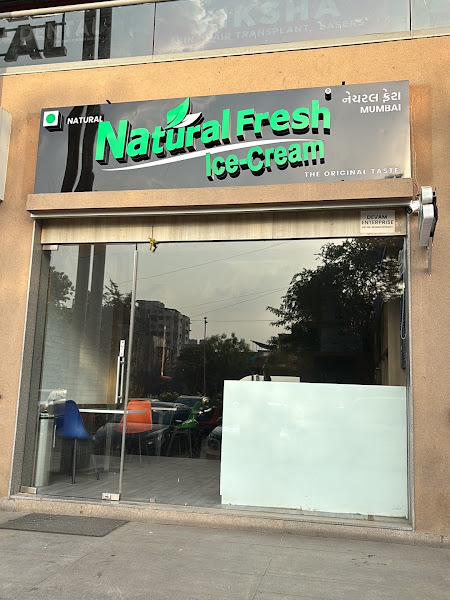 Natural fresh ice cream